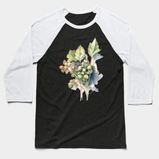 Watercolor Hops Baseball T-Shirt